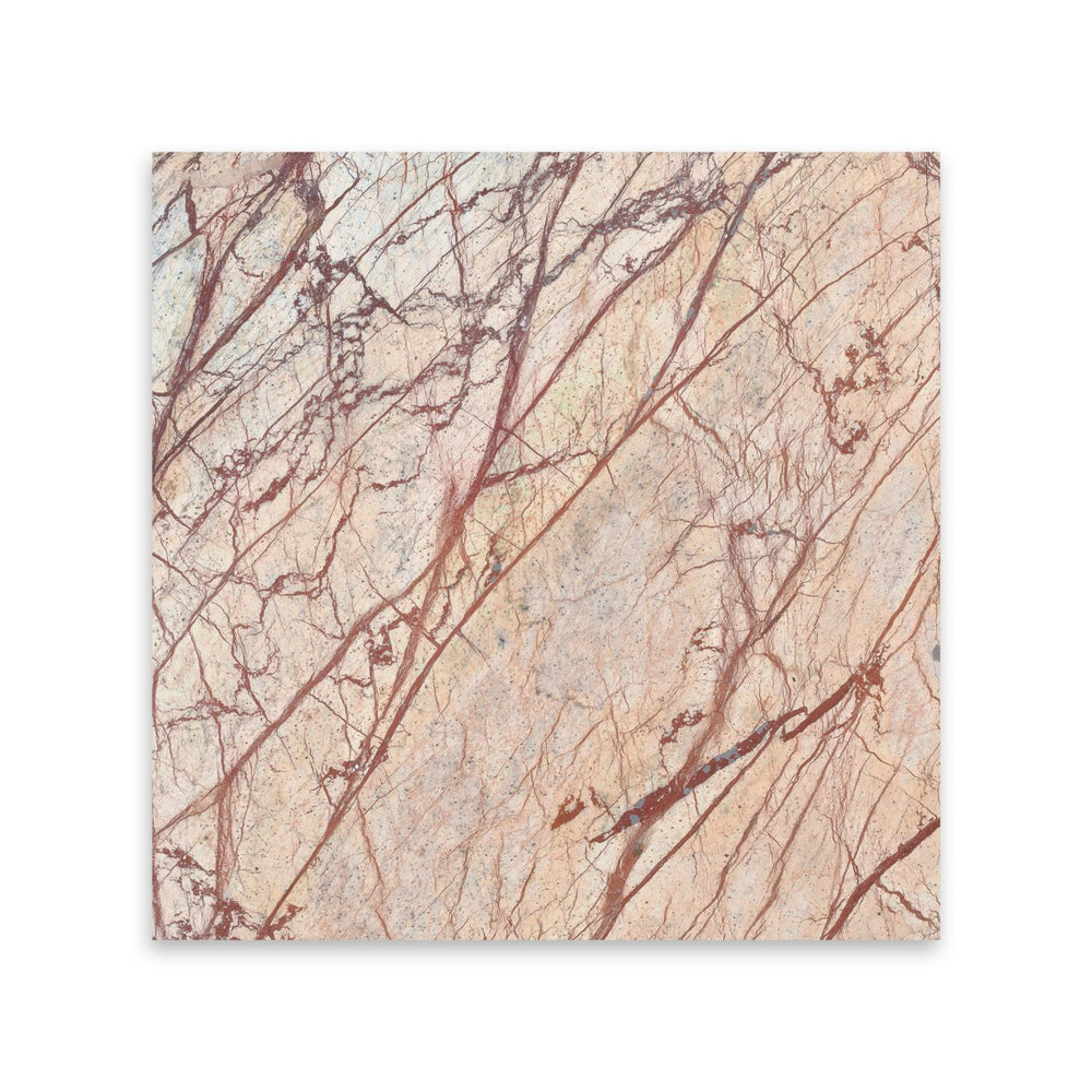 Full Tile Sample - Cafe Forest Marble Tile - 12" x 12" x 3/8" Brushed