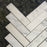 Calacatta Gold Marble Mosaic - 1" x 4" Herringbone Honed
