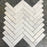 Calacatta Gold Marble Mosaic - 1" x 4" Herringbone Polished