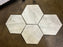 Calacatta Oliva Honed Marble Mosaic - 10" Hexagon