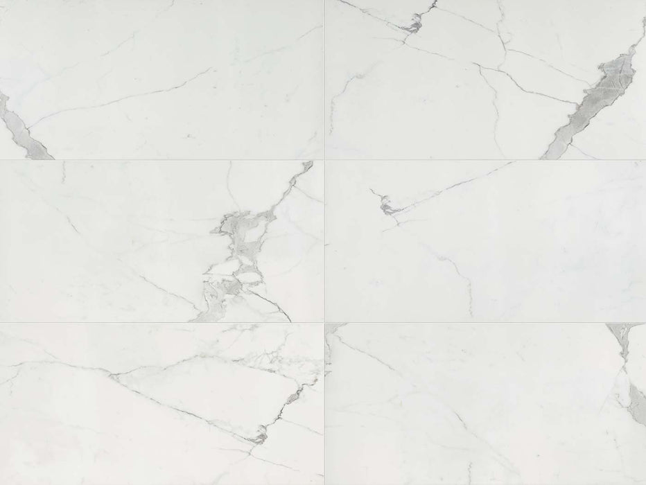 Full Tile Sample - Luxury Calacatta Porcelain Tile - 24" x 48" x 8 MM Matte