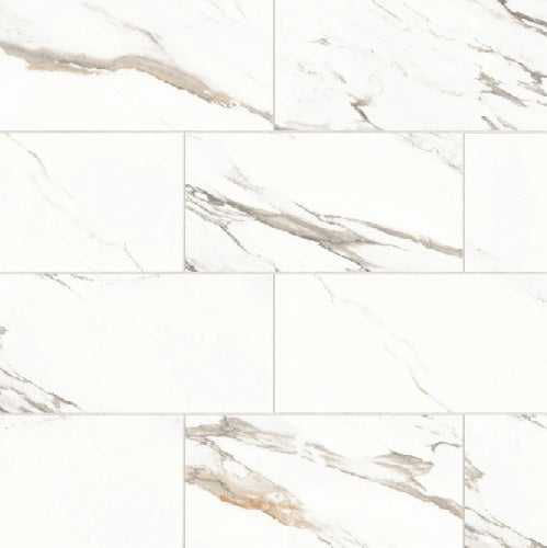 Prati Calacatta Borghini Warm Porcelain Tile - Matte