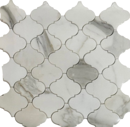 Calacatta Gold Casablanca Polished Marble Mosaic - Arabesque