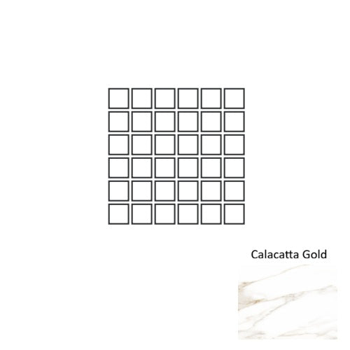 Marmi Lux Porcelain Calacatta Gold MCG1 Mosaic Natural 1