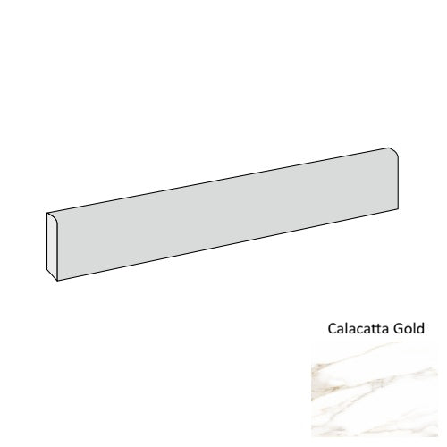 Marmi Lux Porcelain Calacatta Gold MCG1 Bullnose Natural 1