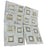 Calacatta Gold with Thassos & Brass Polished Marble Mosaic - Lente 2