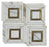 Calacatta Gold with Thassos & Brass Polished Marble Mosaic - Lente