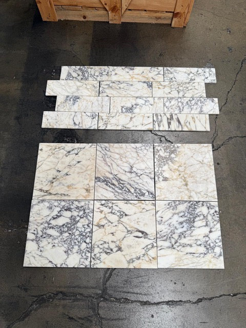Calacatta Monet Marble Tile - Honed 3