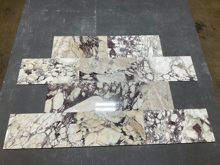 Calacatta Viola Marble Tile - Polished