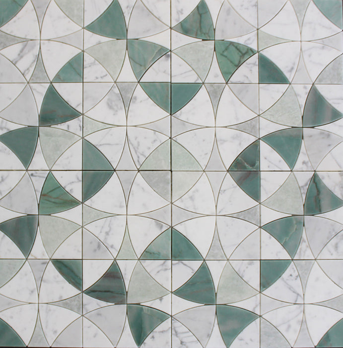 Full Sheet Sample - Calypso Marble Mosaic - 12