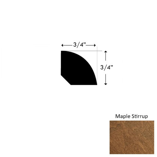 Camino II Wood Maple Stirrup Quarter Round Urethane 1