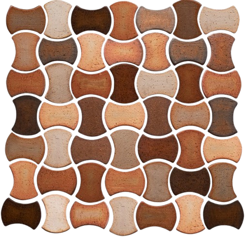 Canasta Textured Clay Veneer - 2.75" x 5.57" x 0.31"