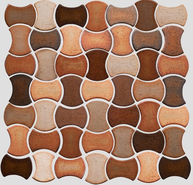 Canasta Textured Clay Veneer - 2.75" x 5.57" x 0.31"