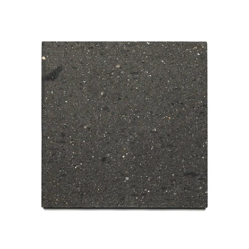 Full Tile Sample - Cantera Black Rock Limestone Tile - 12" x 12" x 5/8" Matte