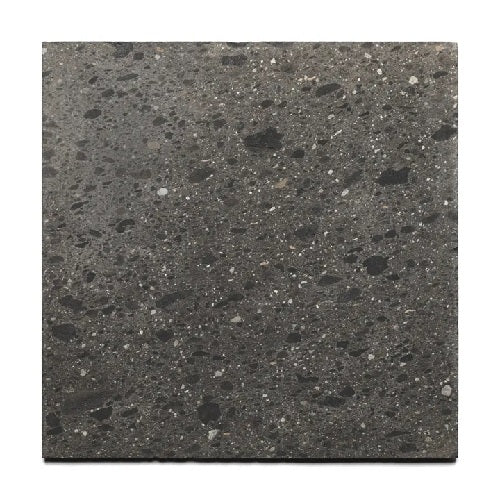 Full Tile Sample - Cantera Black Rock Limestone Tile - 24" x 24" x 5/8" Matte
