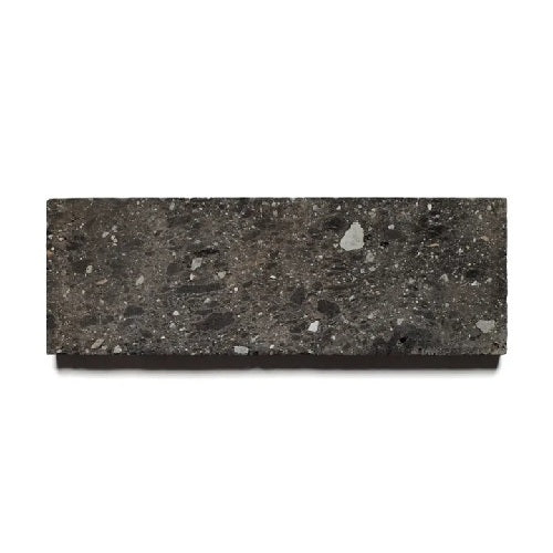 Full Tile Sample - Cantera Black Rock Limestone Tile - 4" x 12" x 5/8" Matte