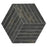 Canyon Black Porcelain Mosaic - Hexagon