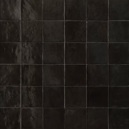 Marazzi Zellige Neo ZL12 Carbone Glossy Ceramic Tile — Stone