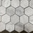 Carrara Venatino Marble Mosaic - 2" Hexagon x 3/8" Polished