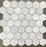 Carrara Venatino Polished Marble Mosaic - 2" Hexagon