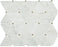 Carrara White Marble Mosaic - 2 3/4" x 2 1/2" Triangle