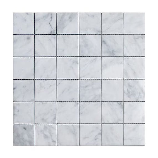 Carrara White Marble Mosaic - 2" x 2"