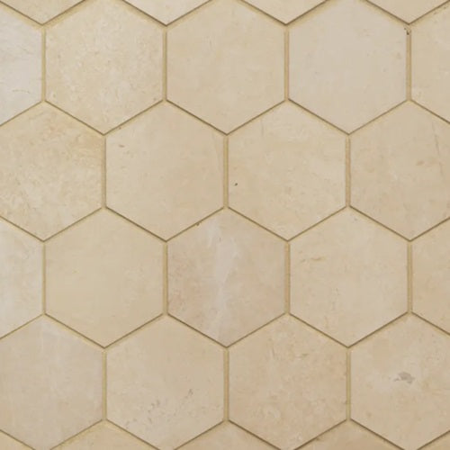 Bedrosians CASBIS Caspian Bisque Honed Marble Mosaic Lowest Price