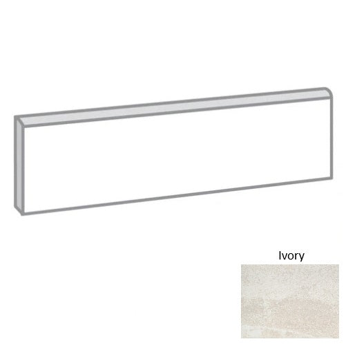 Cavanite Ceramic Ivory Single Bullnose Matte 1