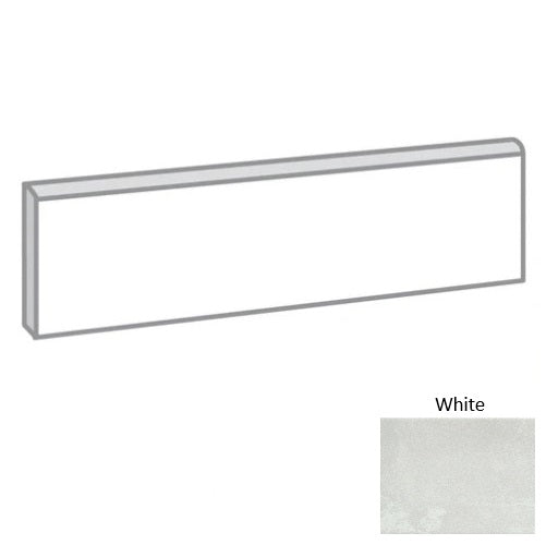 Cavanite Ceramic White Single Bullnose Matte 1