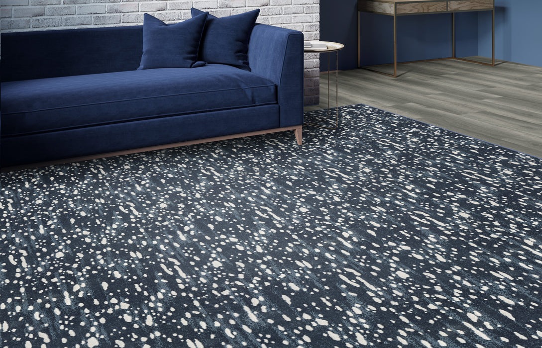 Cece Polypropylene & Polysilk Midnight Blue 35241 Carpet Textured 2