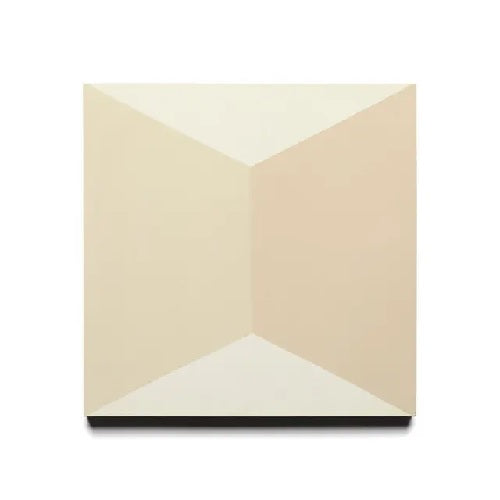 Full Tile Sample - Cement Colorama Bone Cement Tile - 8" x 8" x 5/8" Matte