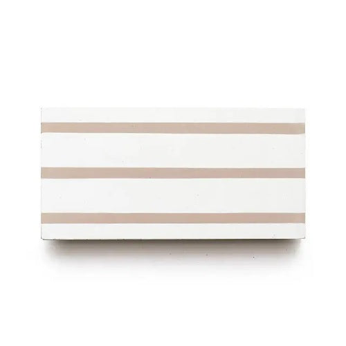 Full Tile Sample - Cement High Line Jaipur Pink Cement Tile - 4" x 8" x 5/8" Matte