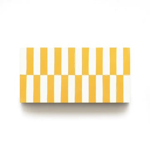 Full Tile Sample - Cement Rialto Cadmium Cement Tile - 4" x 8" x 5/8" Matte