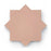 Full Tile Sample - Cement Star & Cross Jaipur Pink Cement Tile - 6" x 6" x 5/8" Matte