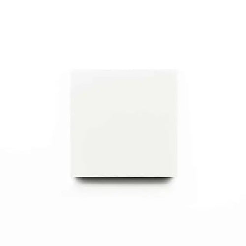 Full Tile Sample - Cement White Cement Tile - 4" x 4" x 5/8" Matte