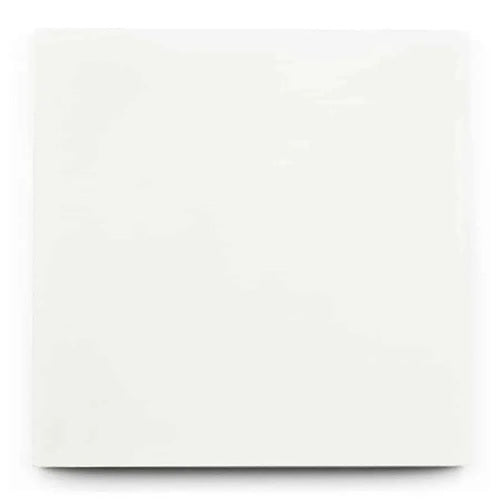 Full Tile Sample - Cement White Cement Tile - 8" x 8" x 5/8" Matte
