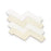 Full Tile Sample - Cement Zigzag White Bone Cement Tile - 6" x 10" x 5/8" Matte