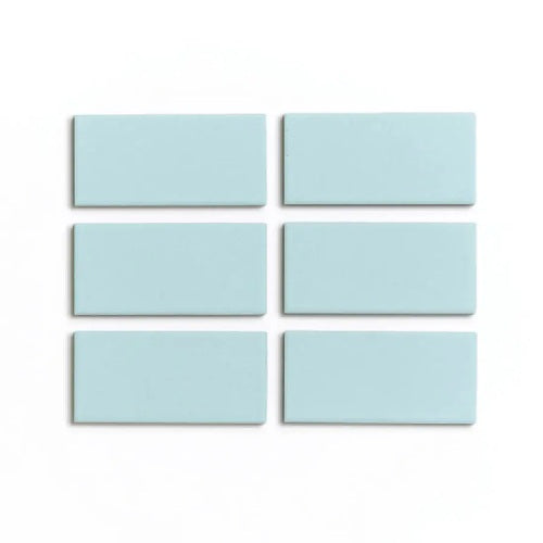 Full Tile Sample - Ceramic Agave Clay Tile - 2" x 4" x 3/4" Matte