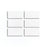Full Tile Sample - Ceramic Alabaster White Clay Tile - 2" x 4" x 3/4" Gloss