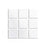Full Tile Sample - Ceramic Alpha White Clay Tile - 4" x 4" x 3/4" Satin