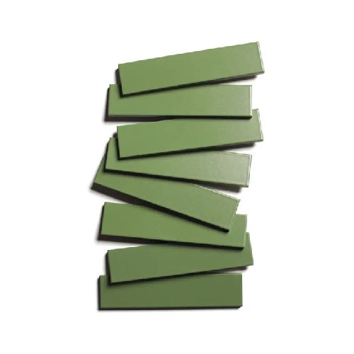 Full Tile Sample - Ceramic Bonsai Clay Tile - 2" x 8" x 3/4" Satin