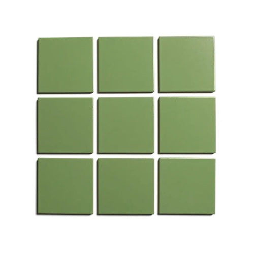Full Tile Sample - Ceramic Bonsai Clay Tile - 4" x 4" x 3/4" Satin