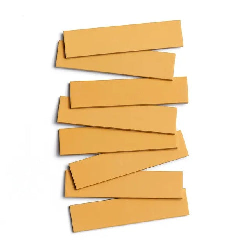 Full Tile Sample - Ceramic Citron Clay Tile - 2" x 8" x 3/4" Matte