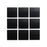 Full Tile Sample - Ceramic Cosmic Black Clay Tile - 4" x 4" x 3/4" Satin