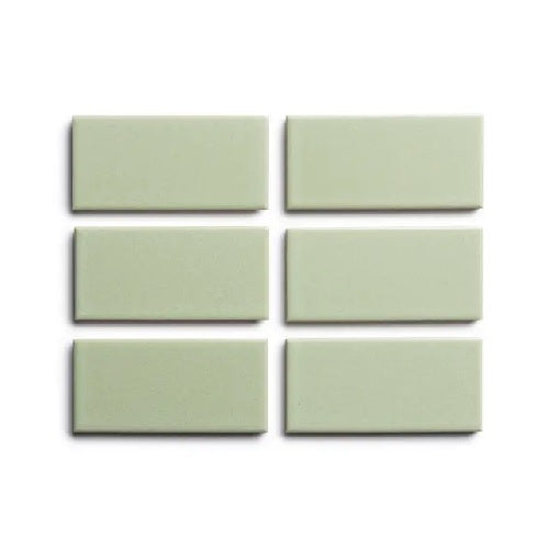 Full Tile Sample - Ceramic Cypress Clay Tile - 2" x 4" x 3/4" Gloss