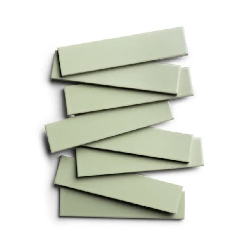 Full Tile Sample - Ceramic Cypress Clay Tile - 2" x 8" x 3/4" Gloss