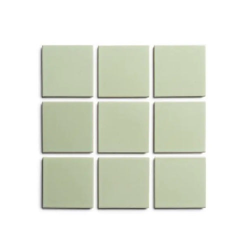 Full Tile Sample - Ceramic Cypress Clay Tile - 4" x 4" x 3/4" Gloss