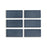 Full Tile Sample - Ceramic Ethereal Blue Clay Tile - 2" x 4" x 3/4" Gloss