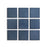 Full Tile Sample - Ceramic Ethereal Blue Clay Tile - 4" x 4" x 3/4" Gloss