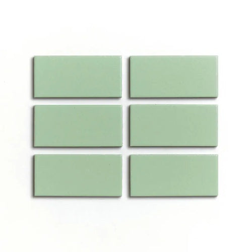 Full Tile Sample - Ceramic Eucalyptus Clay Tile - 2" x 4" x 3/4" Satin